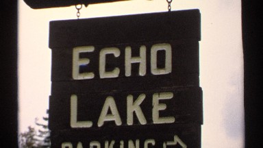 1971: A Cute Nature Scene with Lake, Mountains, and Trees in New Hampshire