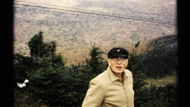 1971: A Man Watching the Forest in Vermont