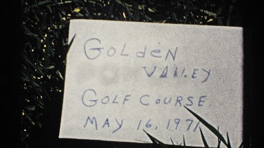 1970: sheet of paper states golden valley golf course. may 16, 1971 MINNESOTA