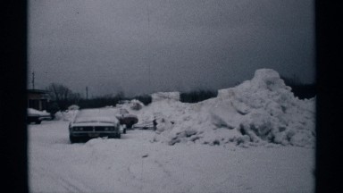 1971: vehicles remaining stuck on the road due to heavy snowfall WISCONSIN