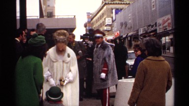 1971: a princess stops to meet a smaller version of a princess. WISCONSIN