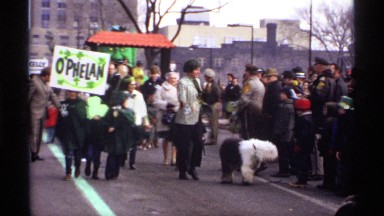 1971: 60/5000 group of people and children marching peacefully in ireland
