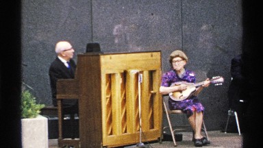 1972: band of older performers plays in public ISLE ROYALE MICHIGAN