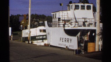 1971: an industrial place or a ship that looks like it and it placed on ground a