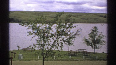 1972: windy beautiful day at park NORTH DAKOTA
