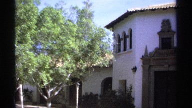 1975: italian-style tile roof whitewashed builds in a breeze courtyard GUAYMAS