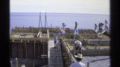 1975: construction site by the seaside GUAYMAS MEXICO