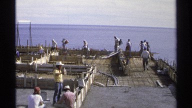 1975: how concrete was laid GUAYMAS MEXICO