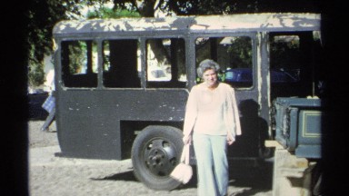 1975: people are standing near car GUAYMAS MEXICO