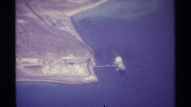 1974: flying over the water to observe and take in the shore line. LA PAZ MEXICO