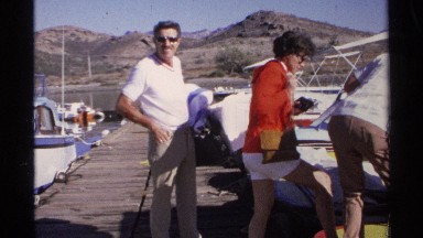 1975: A Group of Friends Boarding a Watercraft on a Sunny Day in Guaymas, Mexico
