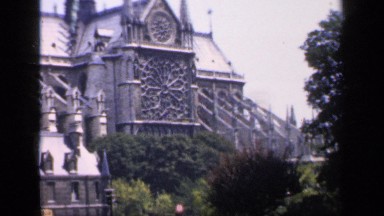 1957: Parliament-Like Building with Images of Great Leader Surrounded by Nature