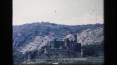 1957: Hill Station with Different Types of Houses and Indian Flag