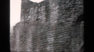 1957: group of children on a visit to a castle ENGLAND
