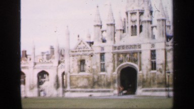 1957: an ancient castle on a sunny day. ENGLAND
