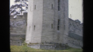 1957: stately towers of stone masonry with windows ENGLAND
