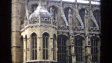 1957: an old cathedral/church with very large windows and great architecture.