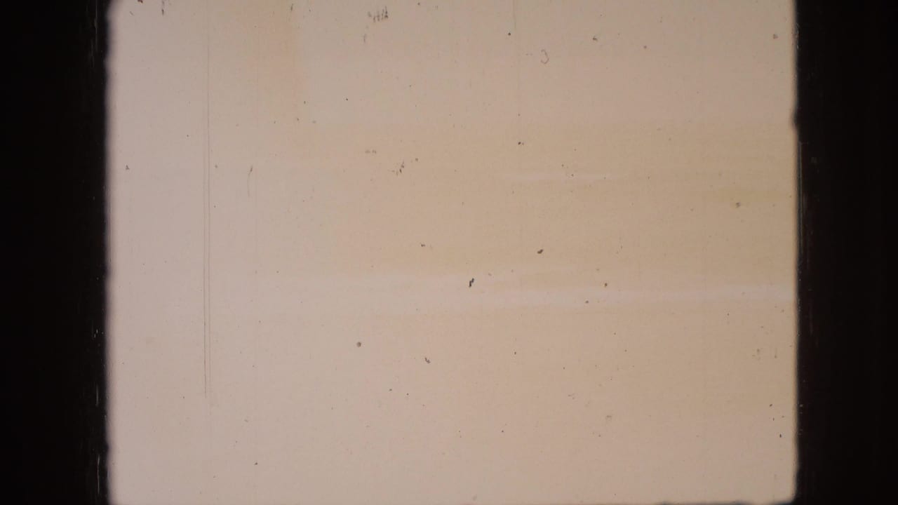 Soft pale sky and faint horizon with dark vertical film borders.