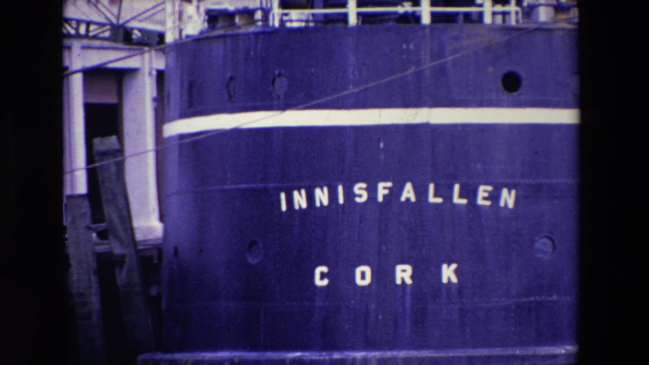 Close view of the ship hull with INNISFALLEN and CORK lettering.