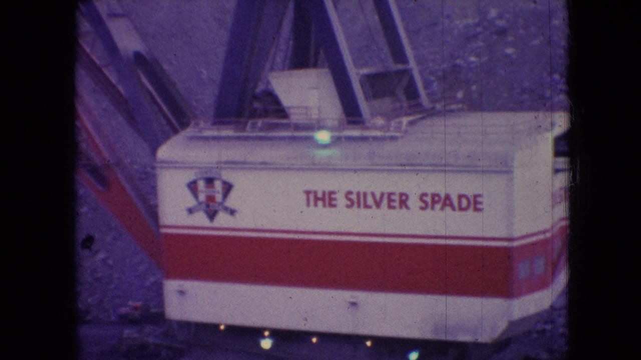 Silver Spade name on the side of a large mining machine cab.