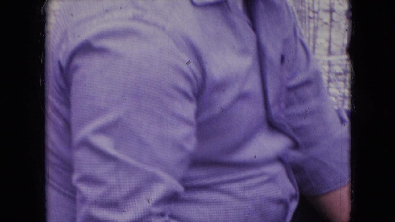Adult man in a light purple shirt standing or kneeling beside the car.