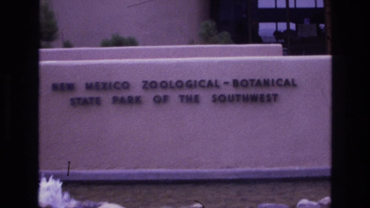 Park entrance sign partially framed behind a small splashing fountain.
