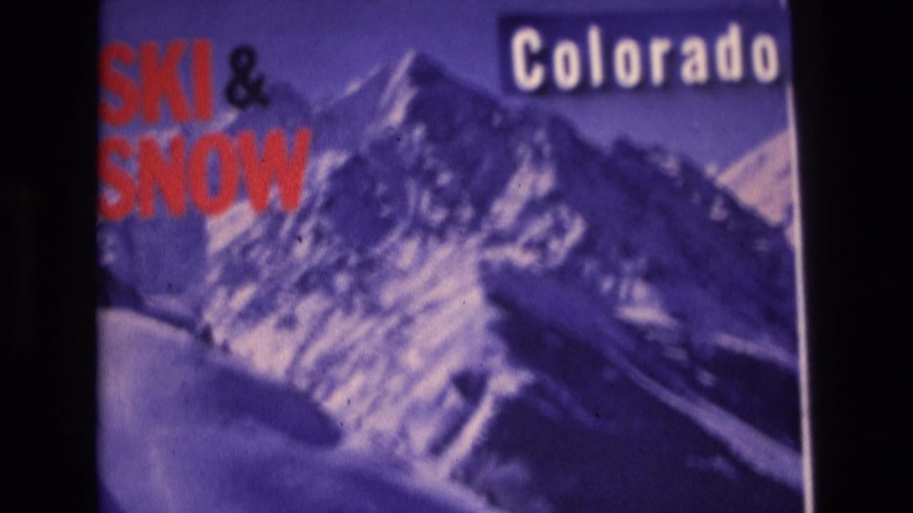 1974 Vail, Colorado frame of a ski travel poster, with the left-side “SKI & SNOW” lettering partly cropped and the white “Colorado” title at the top right.