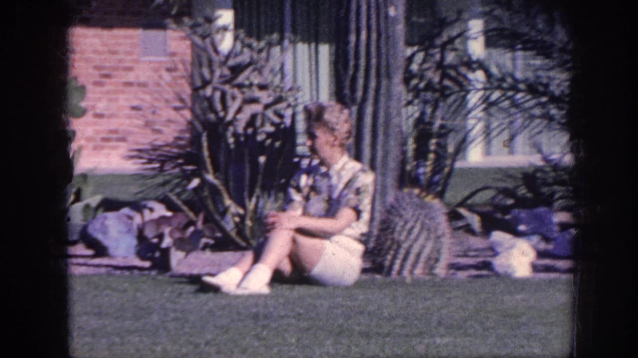Woman in shorts sits on grass near a cactus and brick wall.