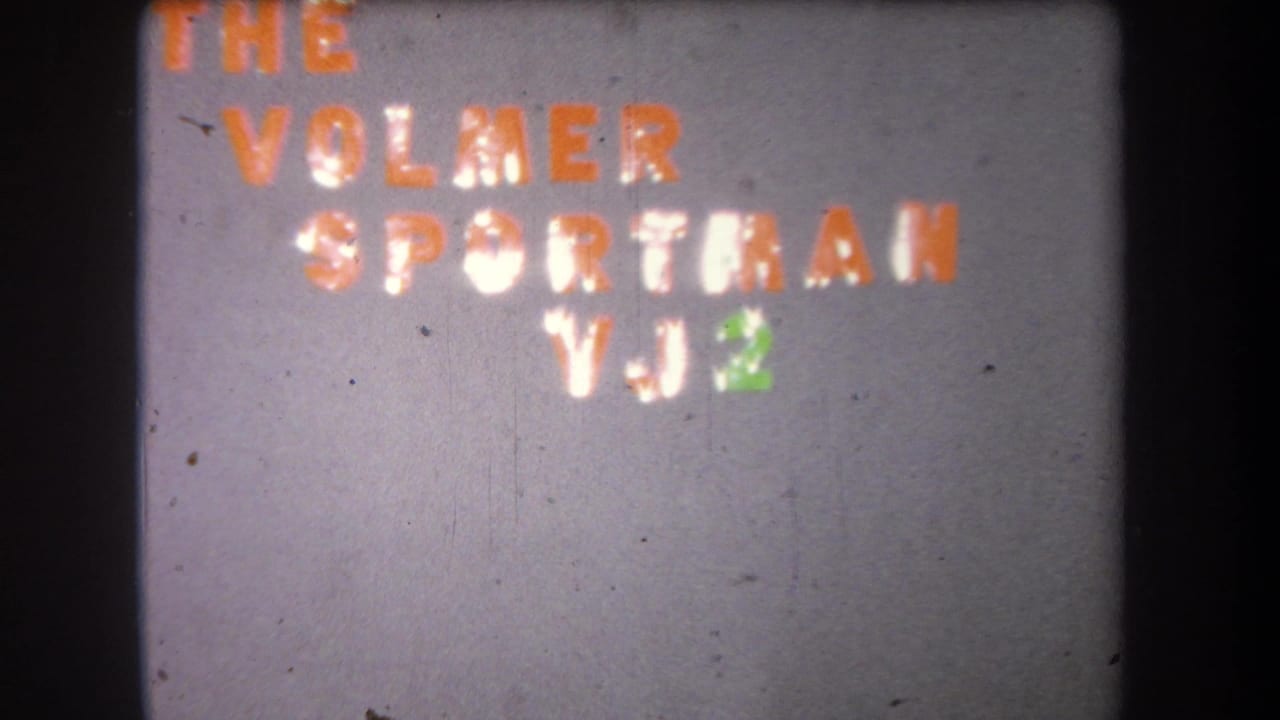 1965 8mm frame showing The Volmer Sportsman wall title with added VJ2 lettering in white and green.