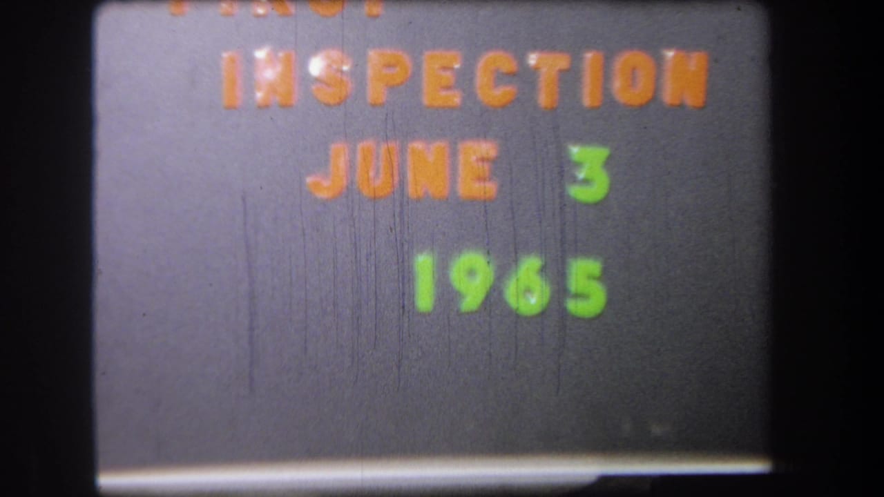 Repeated title-card frame with inspection, June 3, and 1965 text visible.