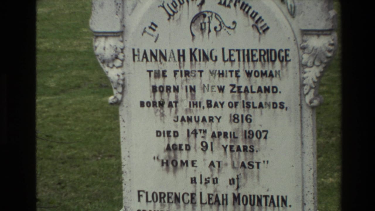 Closer view of the Hannah King Letheridge headstone and inscription.