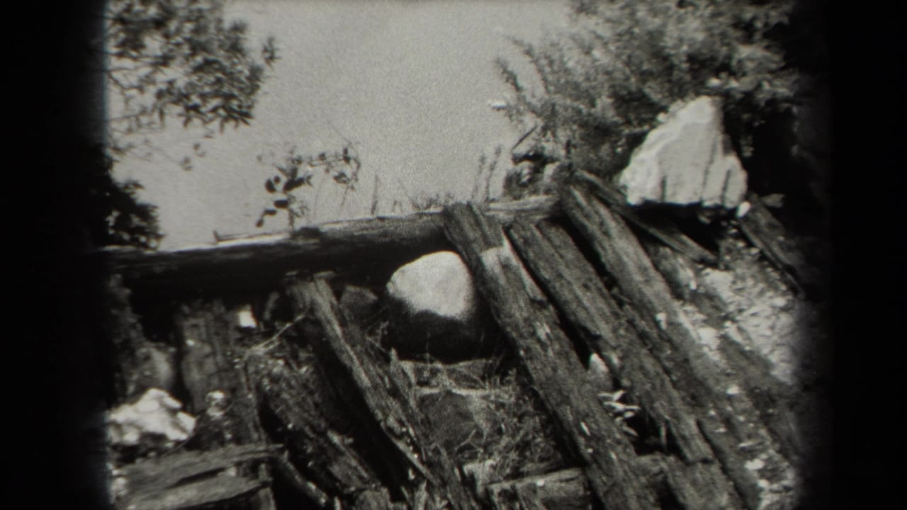 Weathered wooden planks and stones in an outdoor damaged area.