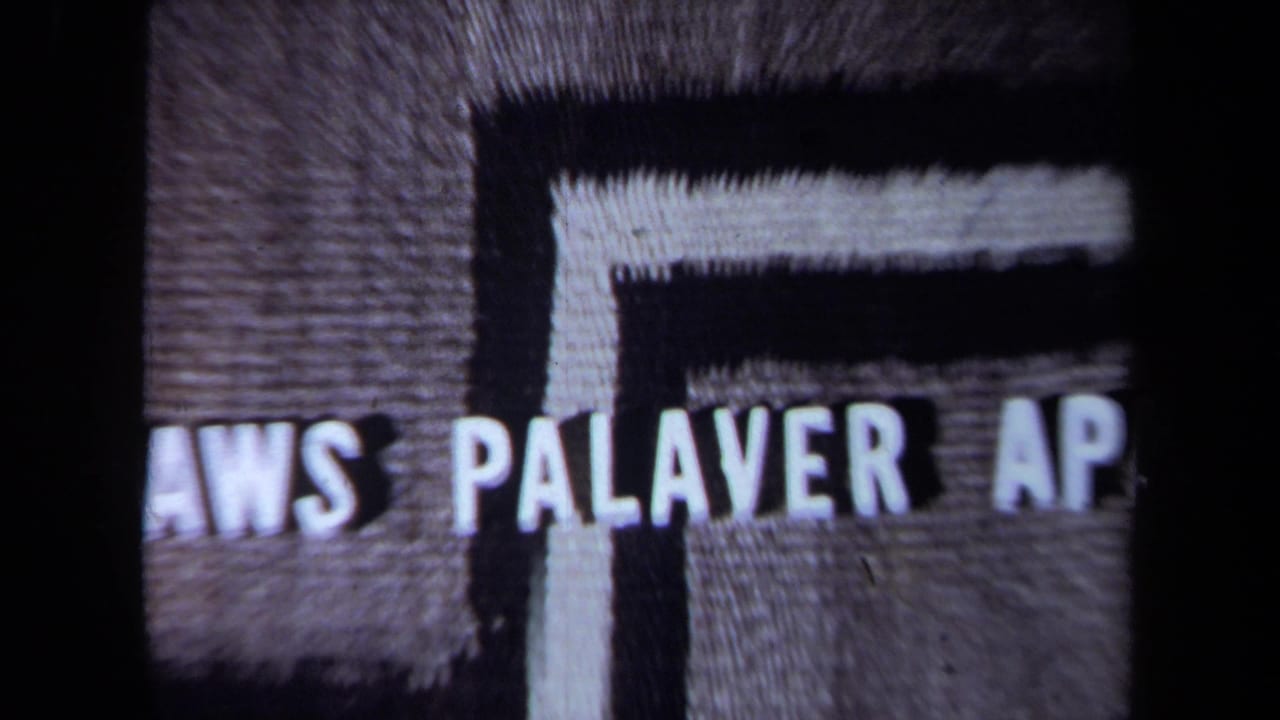 Partial title card with cropped words including “PALAVER AP” over a textured background.