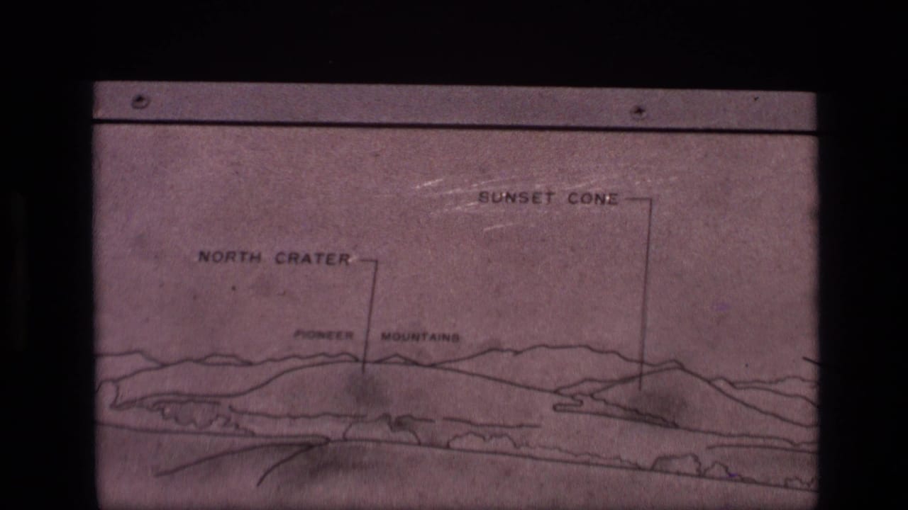 Park diagram labeling North Crater, Pioneer Mountains, and Sunset Cone.