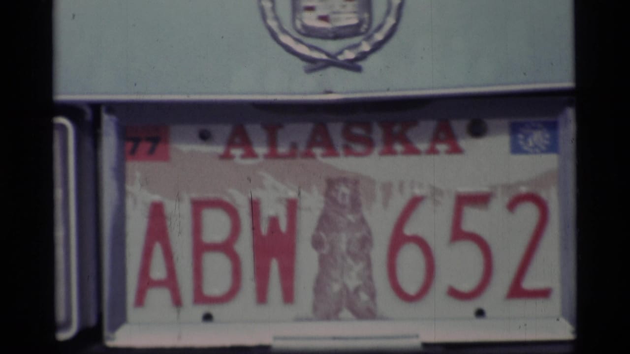 Another close view of the Alaska plate ABW 6552 with vehicle emblem above.