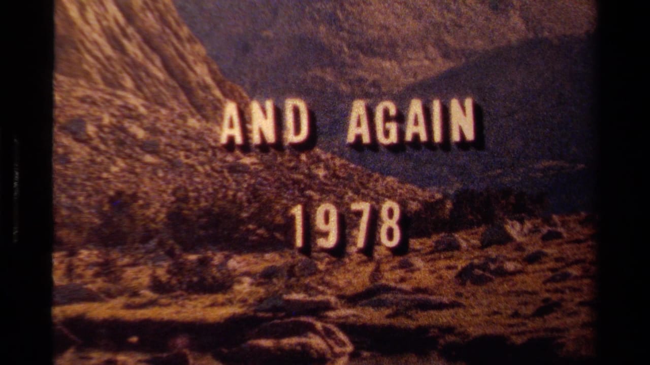 Title text "AND AGAIN 1978" over a rocky mountain valley and river foreground.