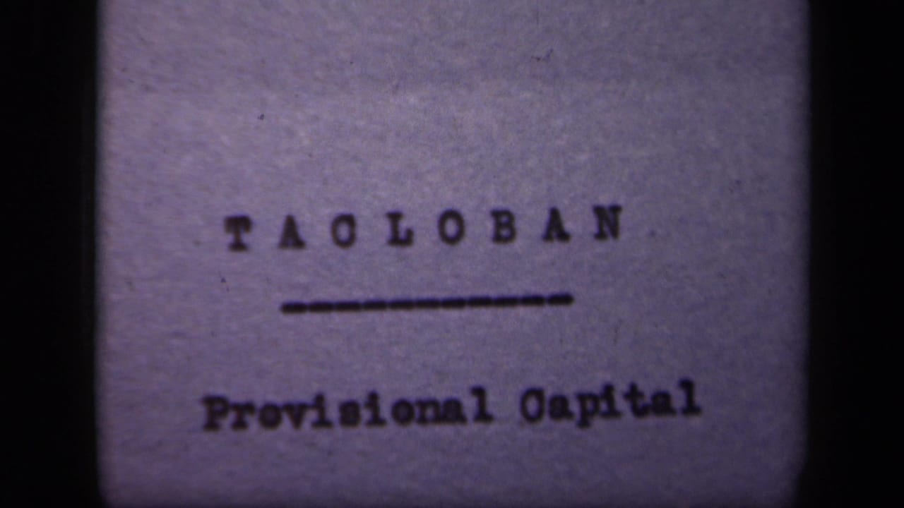 Repeated title-card frame with Tacloban and Provisional Capital text.