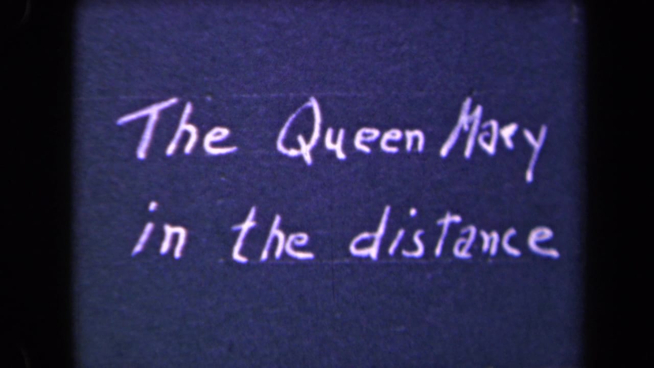Second title card frame with the same handwritten Queen Mary in the distance wording.