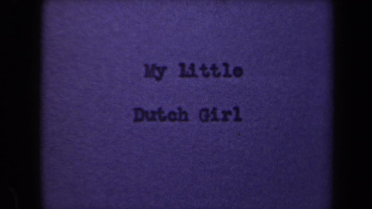 Title card text My Little Dutch Girl centered on a purple film frame.