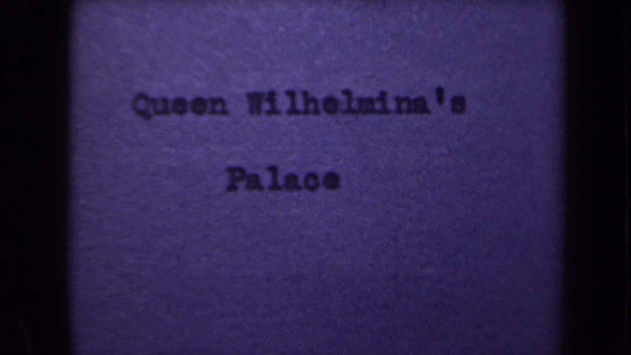 Purple title card with typed text reading Queen Wilhelmina's Palace.
