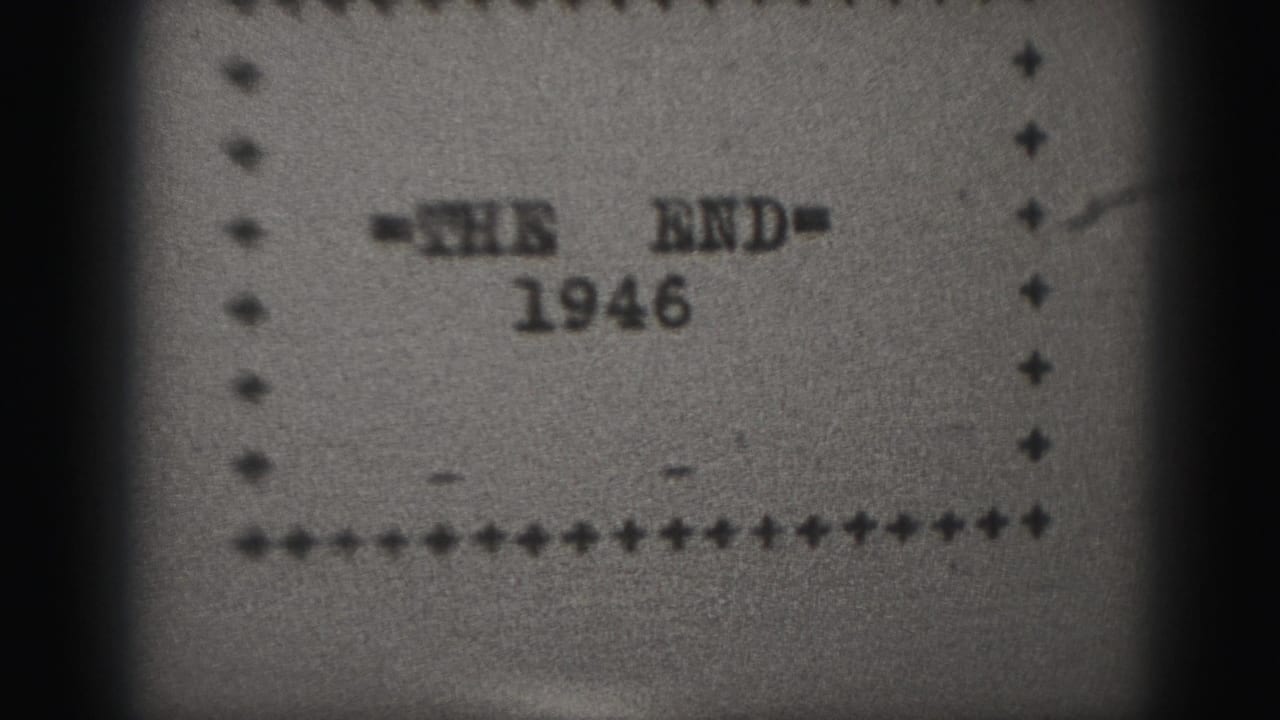 Title card reading "=THE END=" above "1946" inside a dotted border.