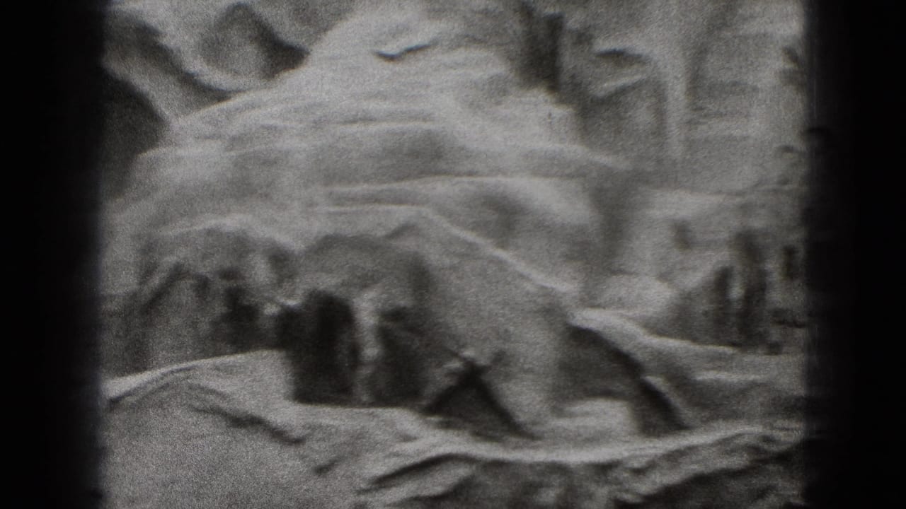 Goats move across the rocky enclosure with a tall fenced animal shape in the background.