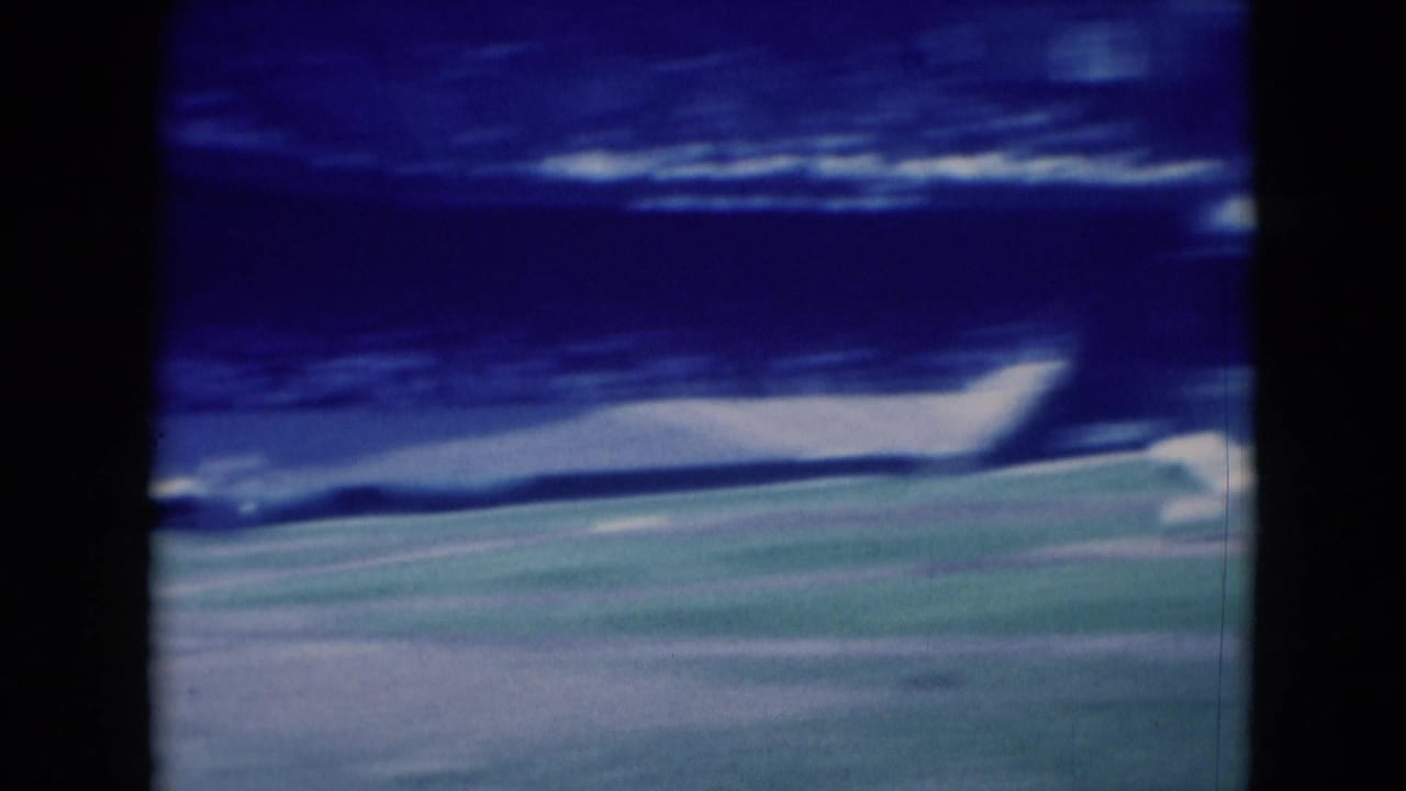 1975 8mm footage from Middletown, Pennsylvania appears to show a distant baseball field and stadium seating in soft focus.