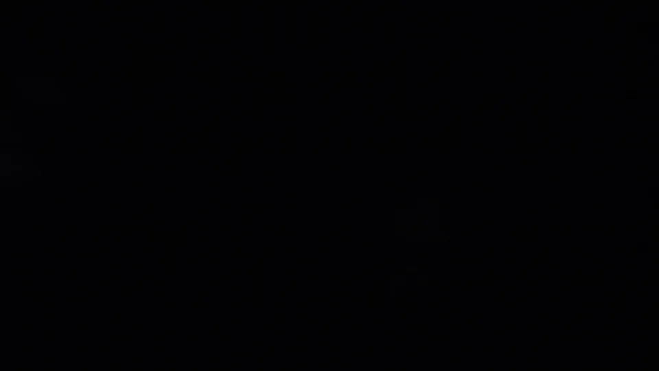 End frame from the 1958 8mm clip, mostly dark with little visible landscape detail after the mountain view.