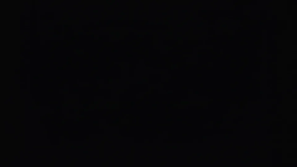 Underexposed 8mm frame from the 1963 Hagerstown-area clip, with the landscape largely obscured by darkness and frame edge.