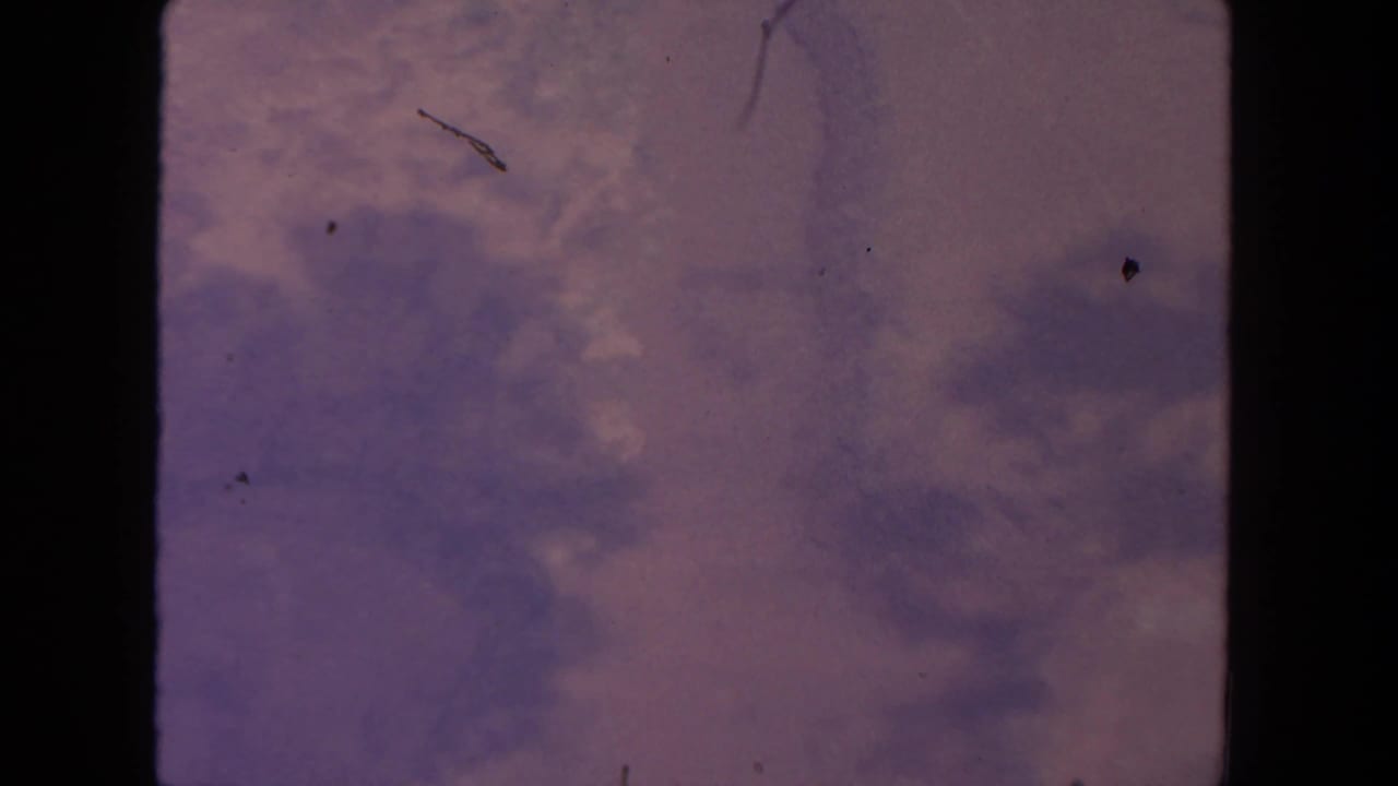 1962 8mm San Diego home-movie frame showing muted sky and cloud texture within visible film gate borders.