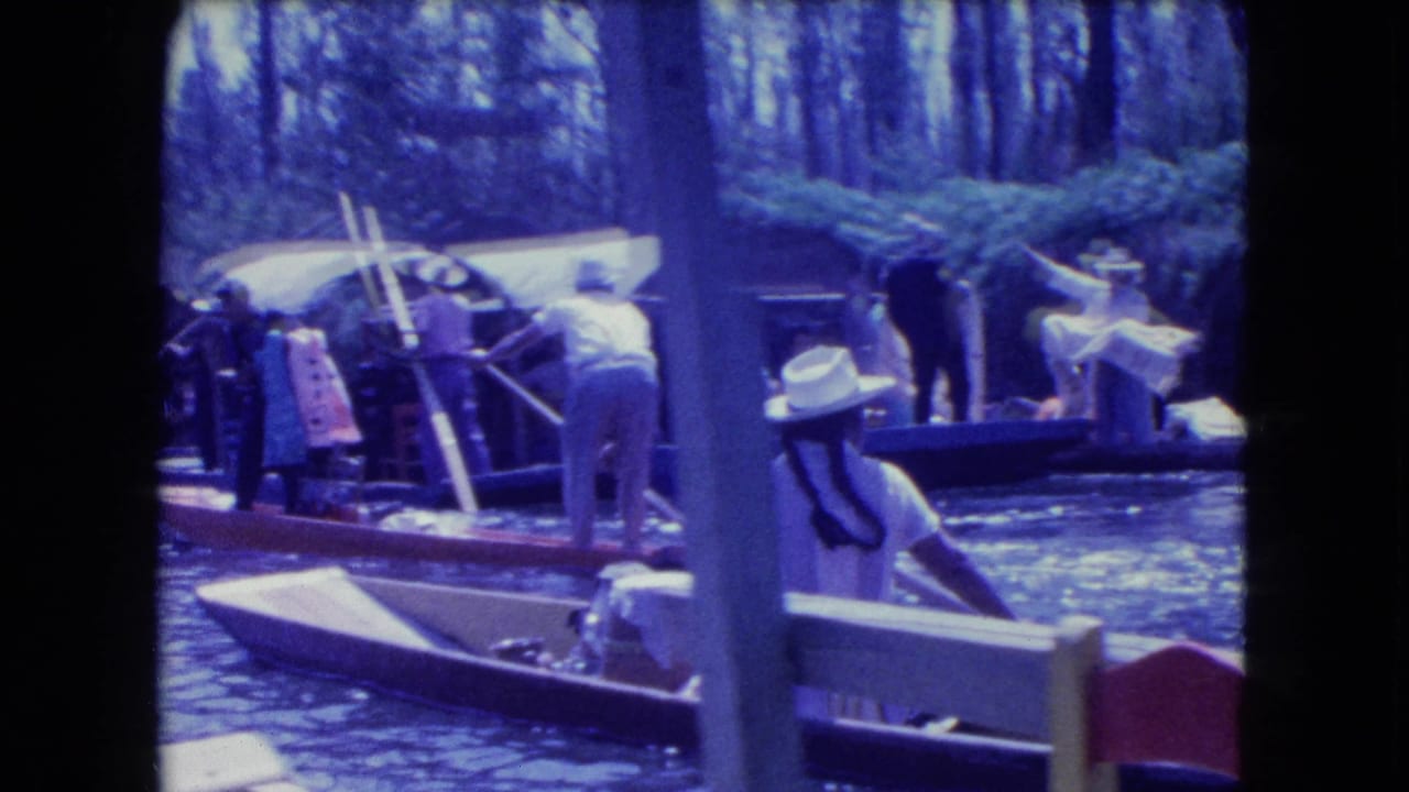 Rower in white hat passes boats and people along the canal edge.