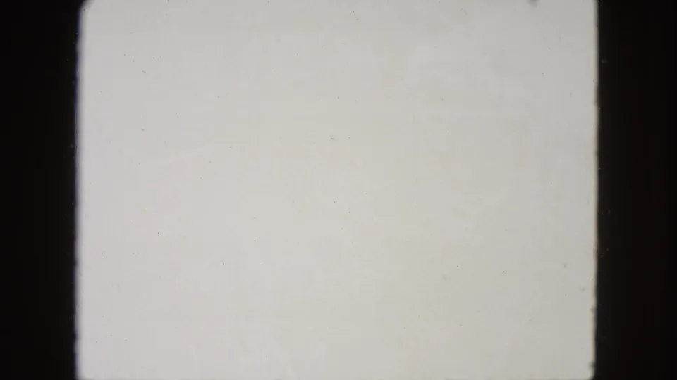 Overexposed blank frame, likely representing the end of usable content on this 8mm film reel, circa 1962.