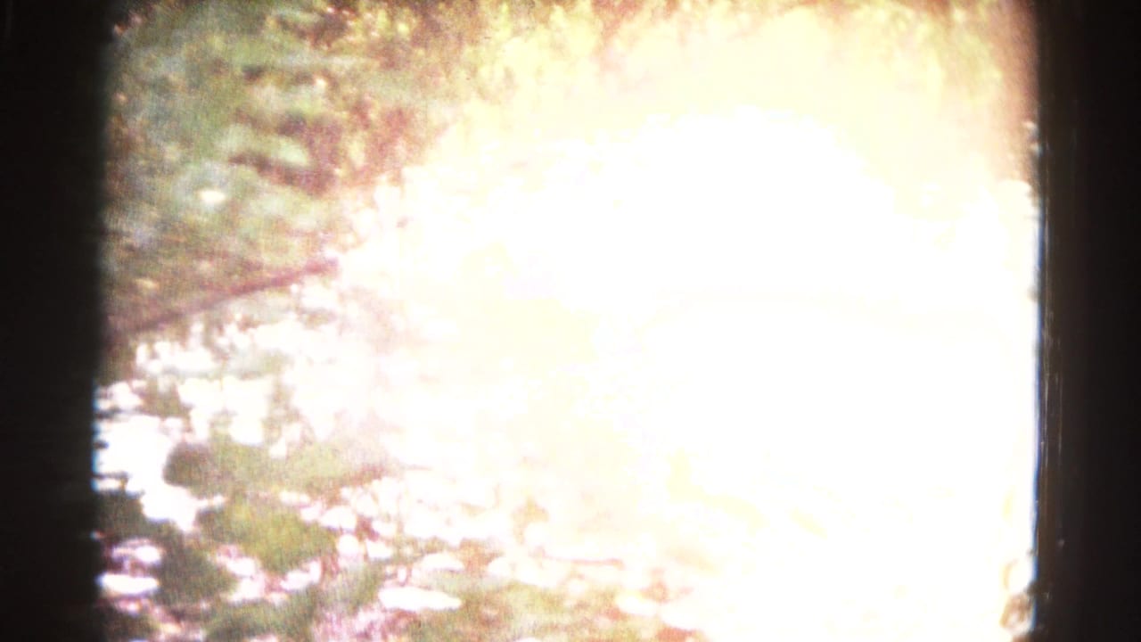 The final frame shifts to a washed-out outdoor water view, likely part of the river attraction described in the clip metadata.