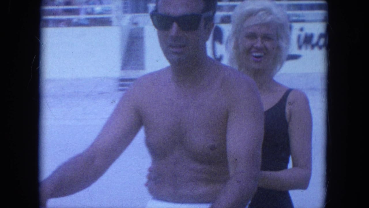 A close home-movie frame shows the couple on the scooter, the woman smiling behind the shirtless driver in Clearwater.